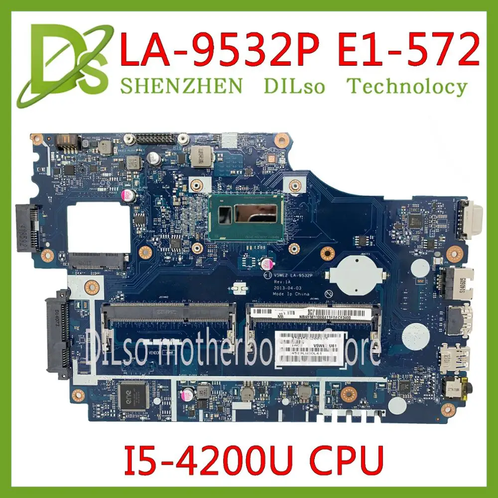 KEFU LA 9532P материнская плата для Acer aspire E1 572 532 532G 572G ноутбука V5WE2 I5 4200U оригинальный