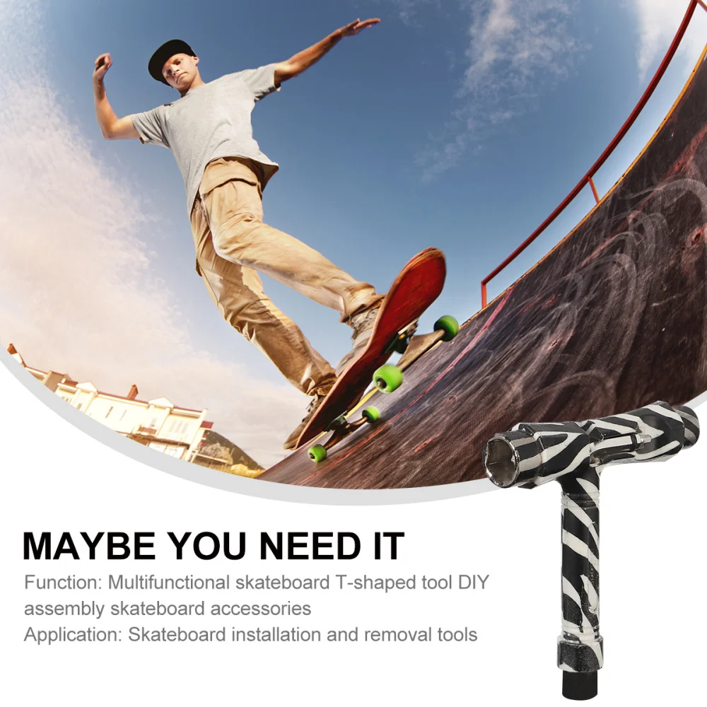 

Skateboard T Tool with T-Type Allen Key and L-Type Phillips Head Wrench