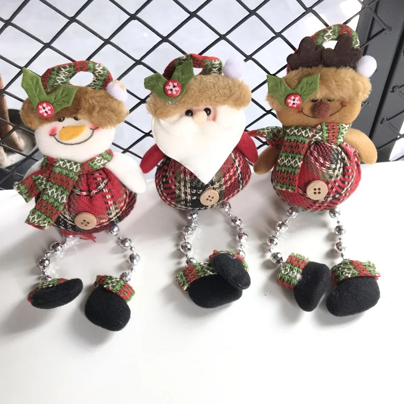 Милая Рождественская елка подвесная подвеска Санта Клаус лося Снеговик кукла