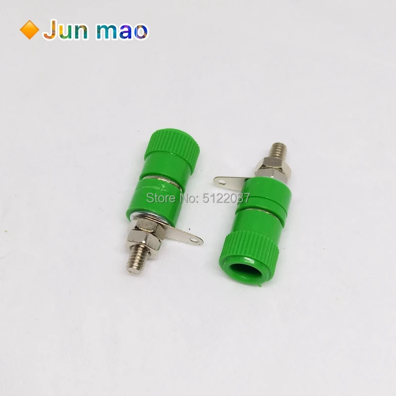 10PCS Terminal Blocks JS-910B JS-919 4mm Amplifier Connector Binding Post Banana Plug Jack Mount 5 Color Each 2Pcs Red | Обустройство
