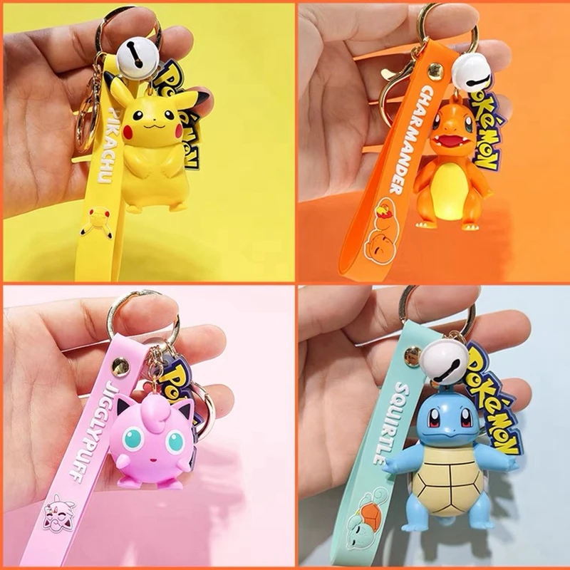 TAKARA TOMY Подлинная экшн-фигурка покемона Пикачу брелок Покемон милые аниме