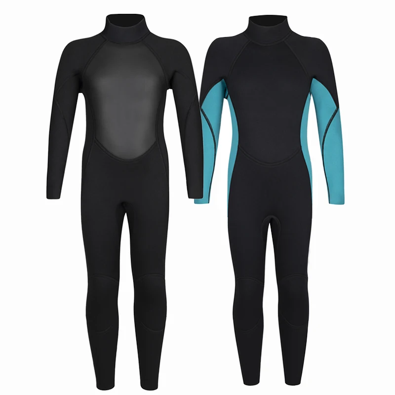 Wetsuit Kids And Youth 3mm Neoprene Thermal Full Swimsuit Children Surf Diving Suit Long Sleeve Swimwear Underwater Freediving