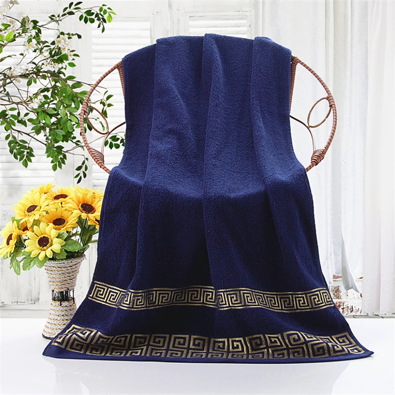 

Cotton 380g Bath Towel 70*140 Large Size Super Absorbent Portable Travel Bath Towel For Home Hotel Bath Towels