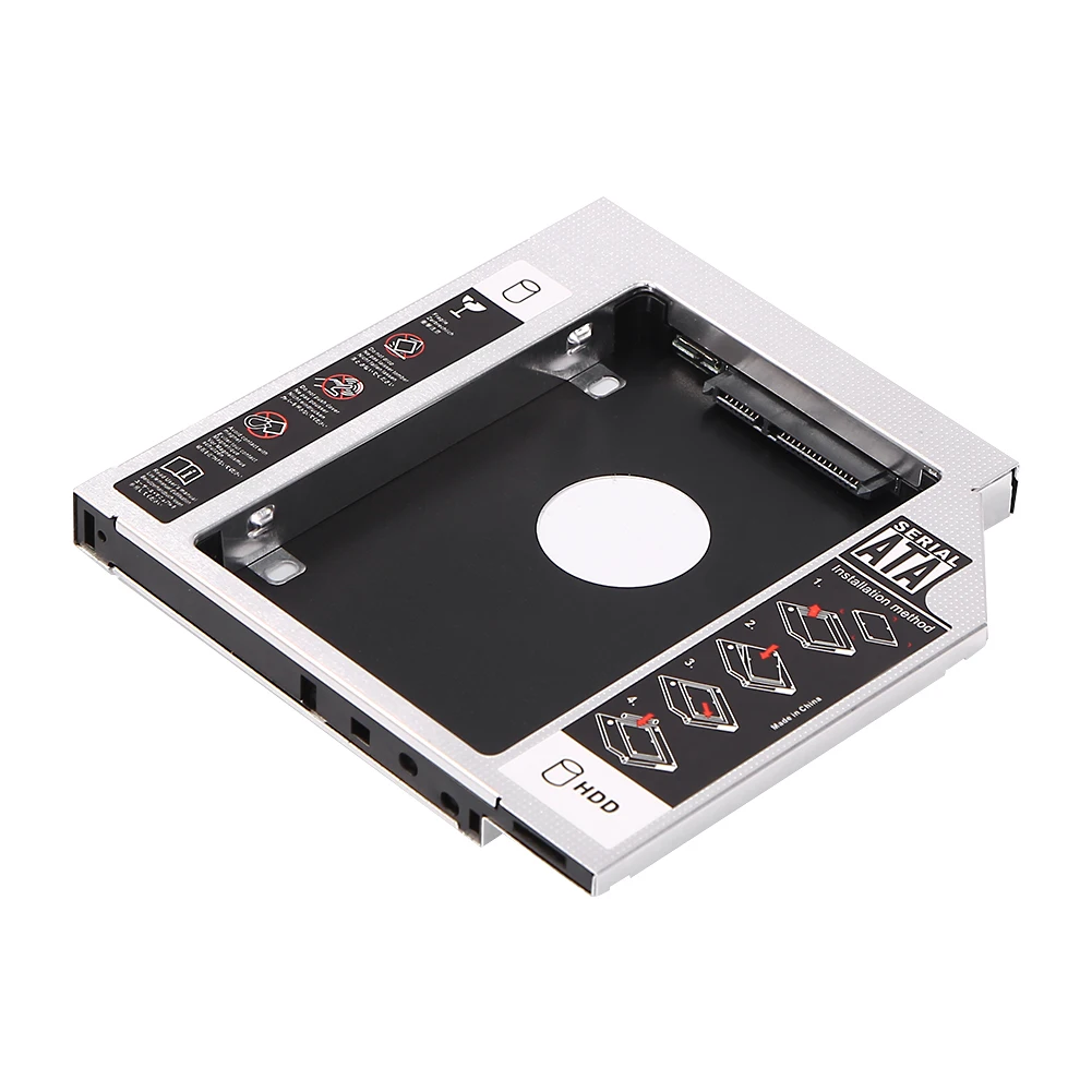 

12.7mm/9.5mm Optical Drive Position Hard Drive Carrier Case Disk SSD Hard Disk Drive Bay for 2.5inch SATA SSD HDD