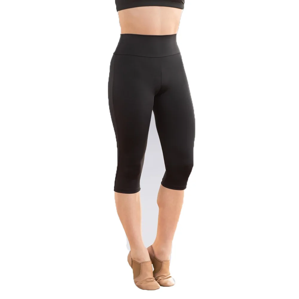 

Girls Mid-Rise Waist Capri-Length Team Show Performance Spandex Leggings