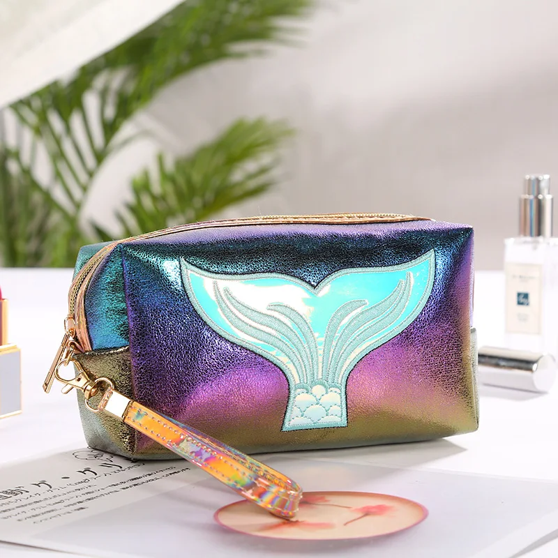 

Multifunction Travel Cute Makeup Bag Wholesale Laser Makeup Woman Eye Shadows Personalized Woman Toilet Bag MakeUp Bag DF50CB
