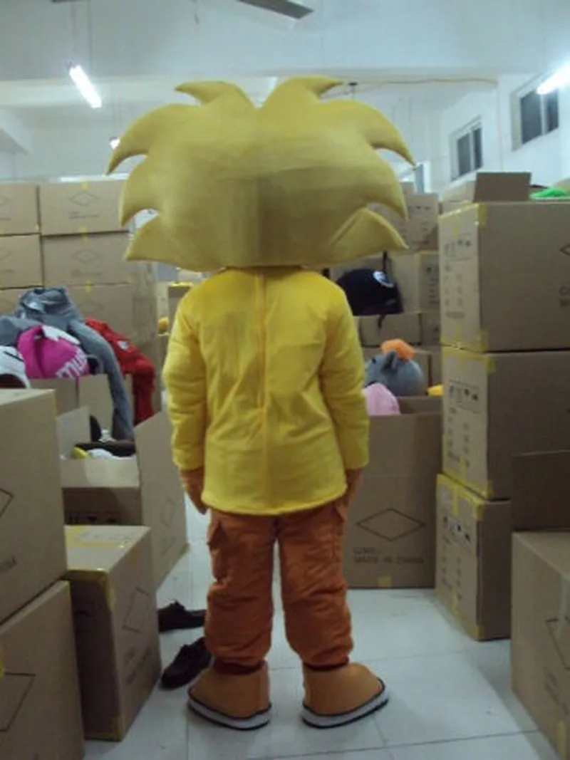 Костюм-талисман с желтым львом для вечерние ринки на день рождения маскарадный