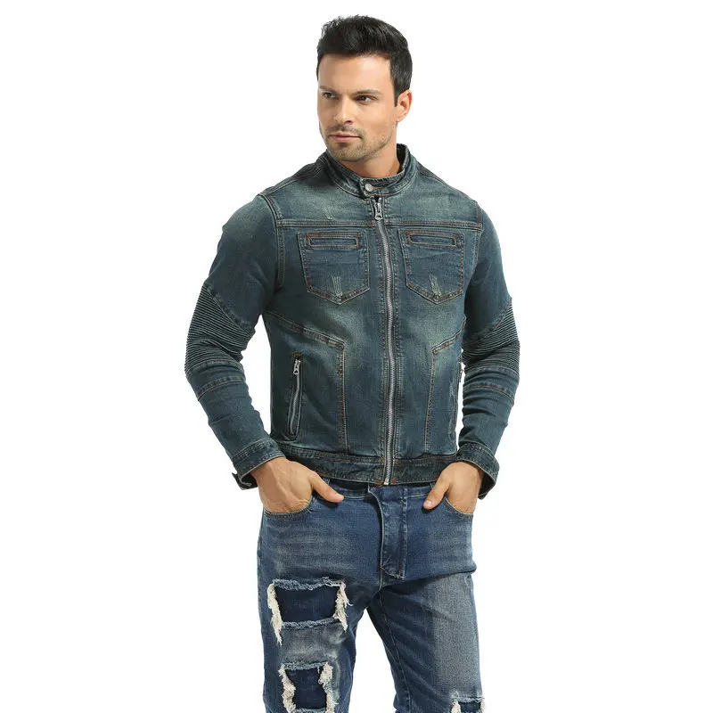 

Mens Motorcycle Anti-drop Locomotive Jeans Jacket Racing Riding Knight Cowboy Equipment Seasons Motocross CE Gears Clothes