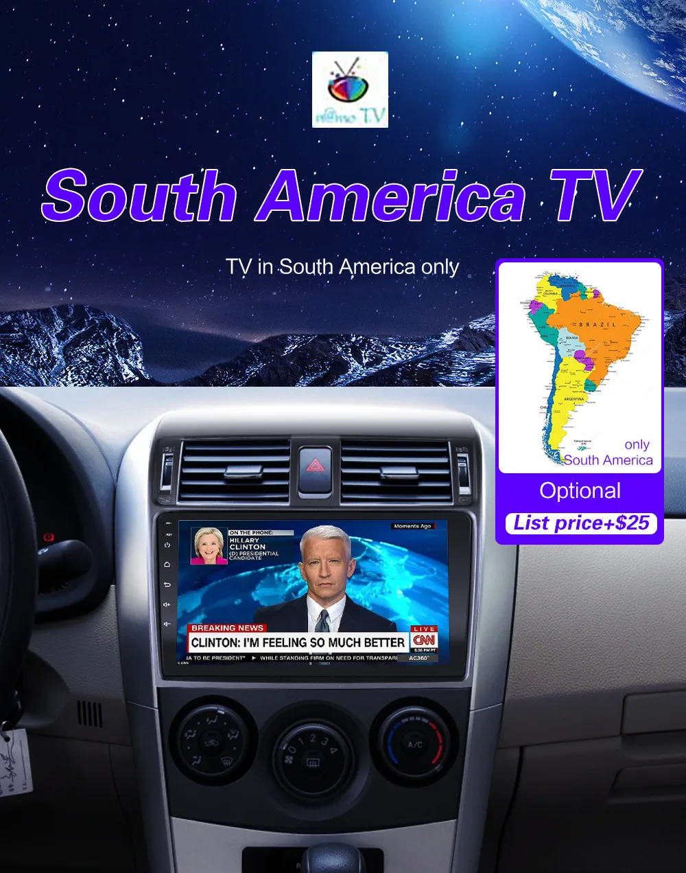 Car Radio Multimedia Video Player Mirror Link For Toyota Corolla E140/150 2008 2009 2010 2011 2012 2013 No Android 2 DIN