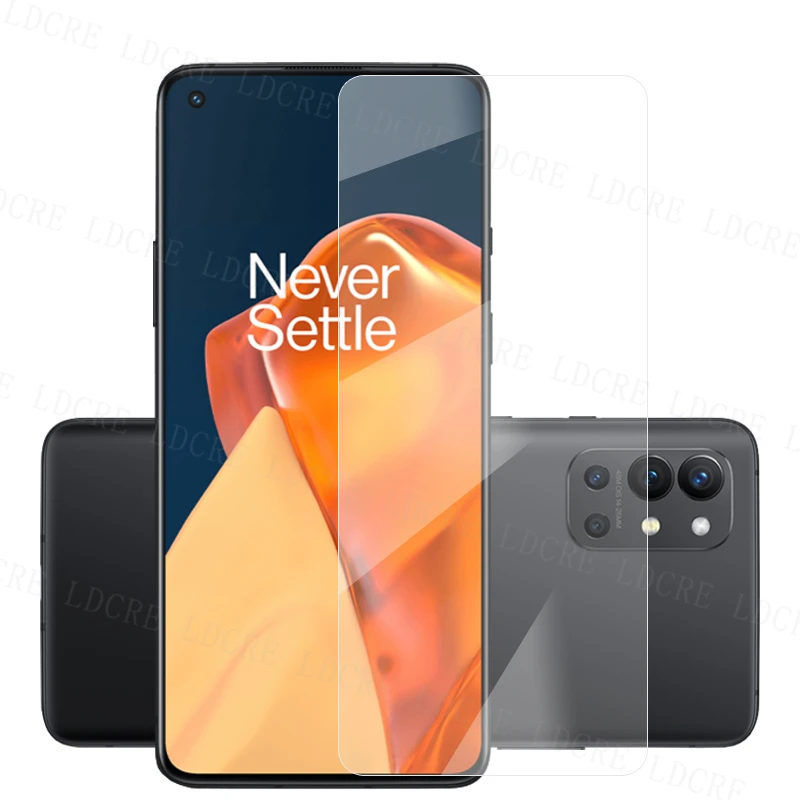 Cristal transparente para OnePlus 9R, Protector de pantalla para OnePlus 9R, pel&iacute;cula protectora de tel&eacute;fono de vidrio templado para OnePlus 9R, pel&iacute;cula de lente de c&aacute;mara-1