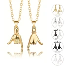 Ожерелье с подвеской-крючком для пары, 2 шт.