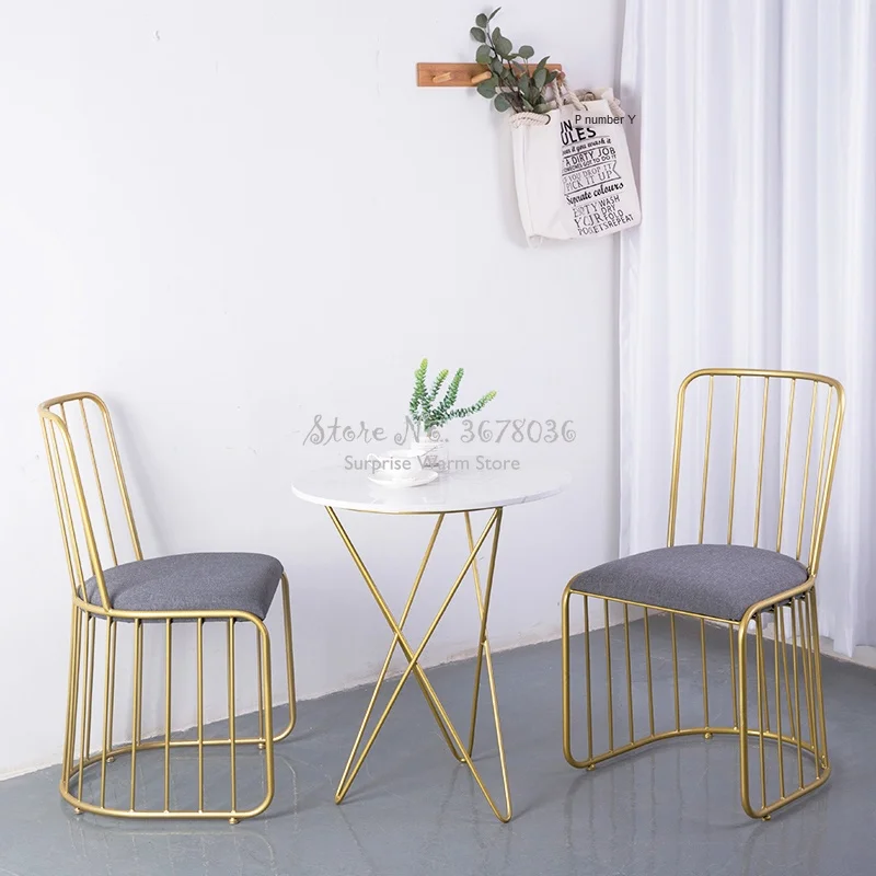 Индивидуальный Ins простой железный обеденный стул легкие Роскошные
