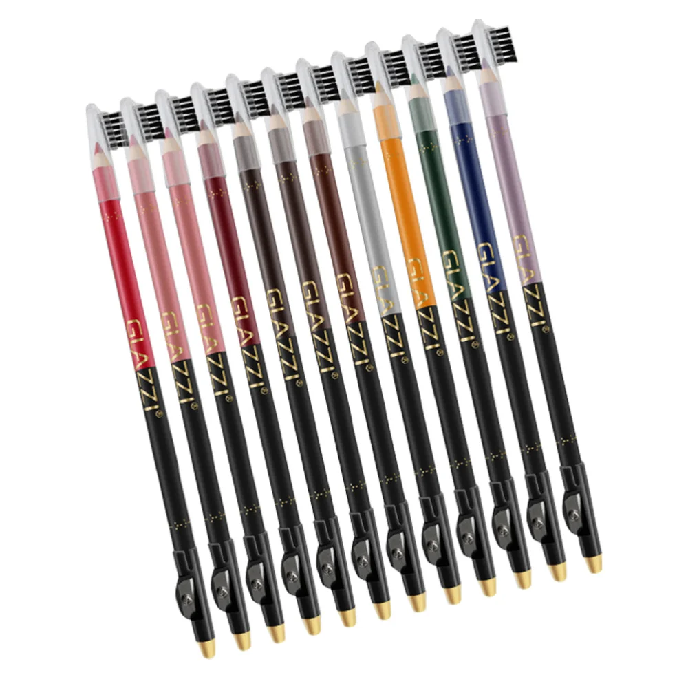 

12Pcs Pencil Matte Cosmetic Eyeliner Practical Makeup Tool
