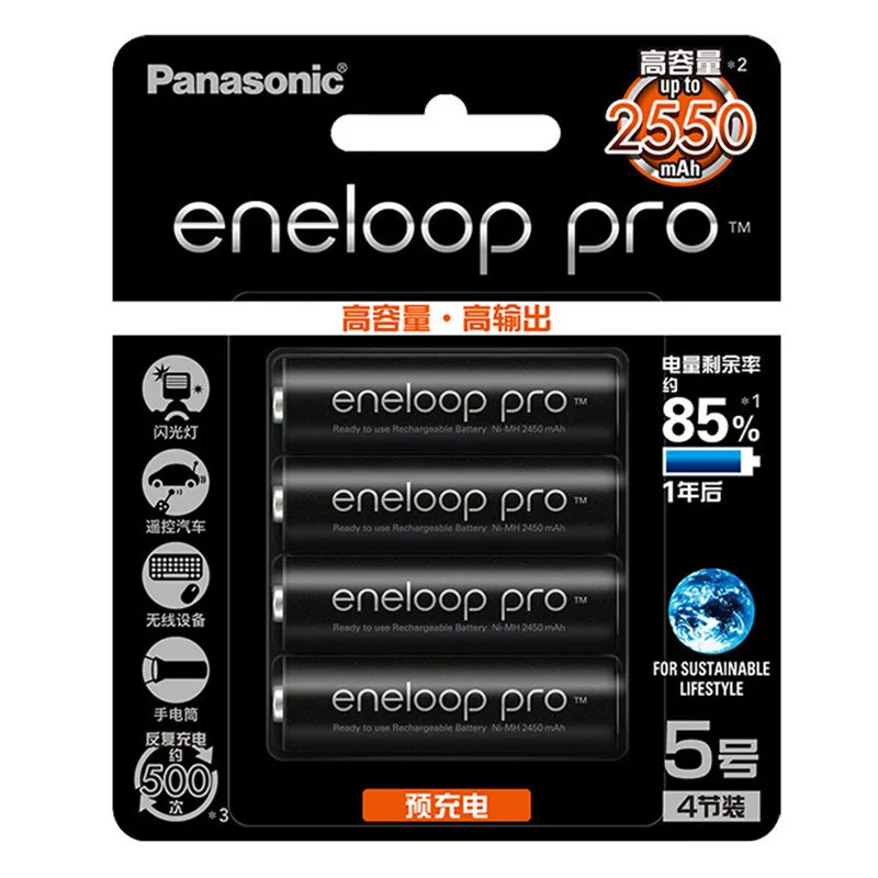 8X оригинальный Panasonic pro большой емкости AA 2550 мАч + Высокая емкость AAA 1 2 в 950 |