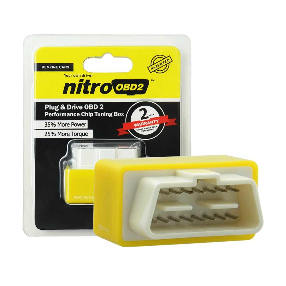 NitroOBD2 автомобили работающие на бензине Plug and драйвер более Мощность крутящий