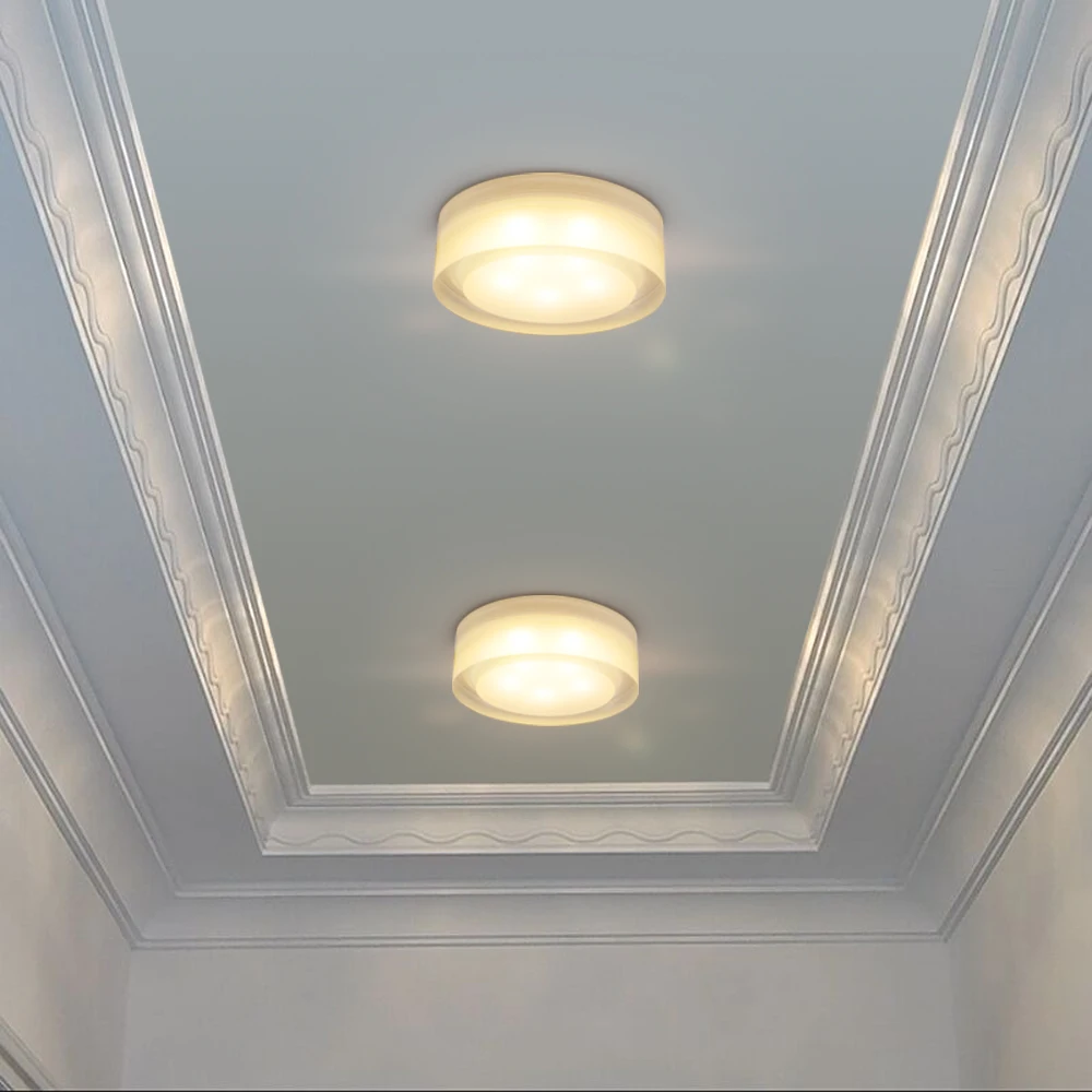 Светодиодный встраиваемый светильник Круглый/квадратный кристалл потолочный