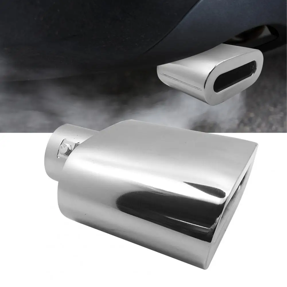 

70% Dropshipping!!6028A Exhaust Muffler Refitting Flat Mouth Stainless Steel Universal Tail Throat Muffler for Car