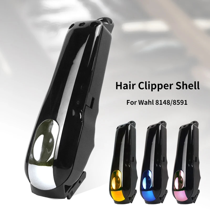 

Barbershop Black Electric Hair Clipper Shell Set Barber DIY Hair Trimmer Replacement Housing For Wahl 8148/8591