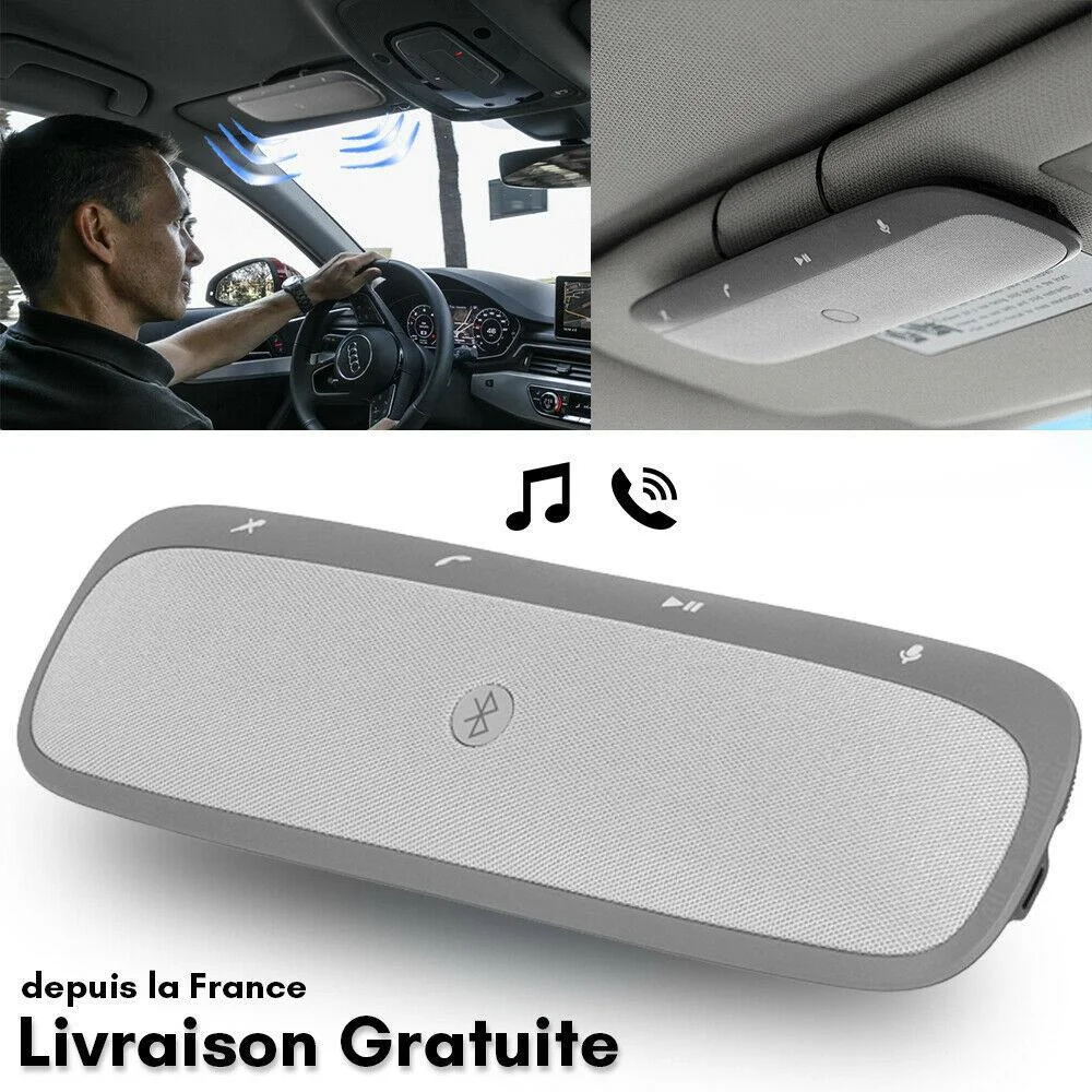 

Kit Mains Libres Voiture Enceinte bluetooth Haut-Parleur Sans Fil Pare-Soleil