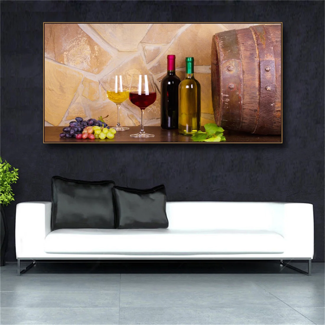 Laeacco картины на холсте с изображением бокала вина каллиграфический декор для