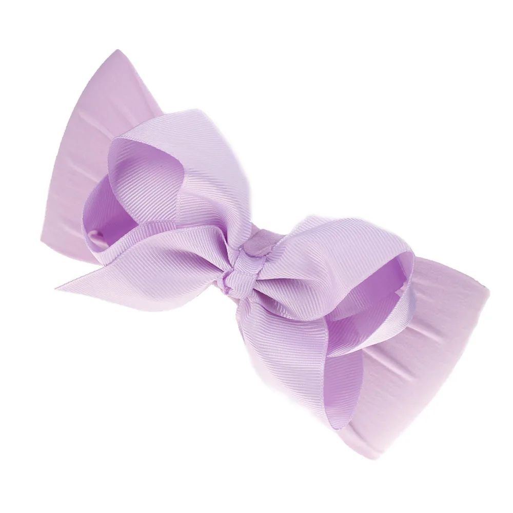 Newborn Ribbon Bow with Nylon headband Soft Girls Headwrap Enfant Bunny head wraps Infant Top knot headbands Bebes Hair bows | Мать и