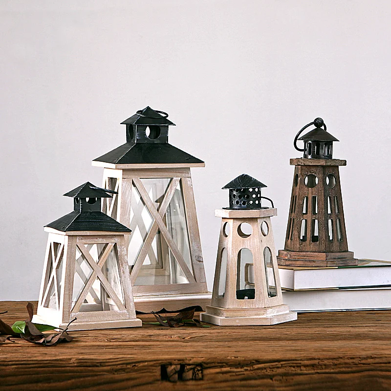 

Hanging Nordic Candle Holder Table Wedding Vintage Lanterns Candle Holders Geometric Wood Porta Candele Home Decor BA60ZT