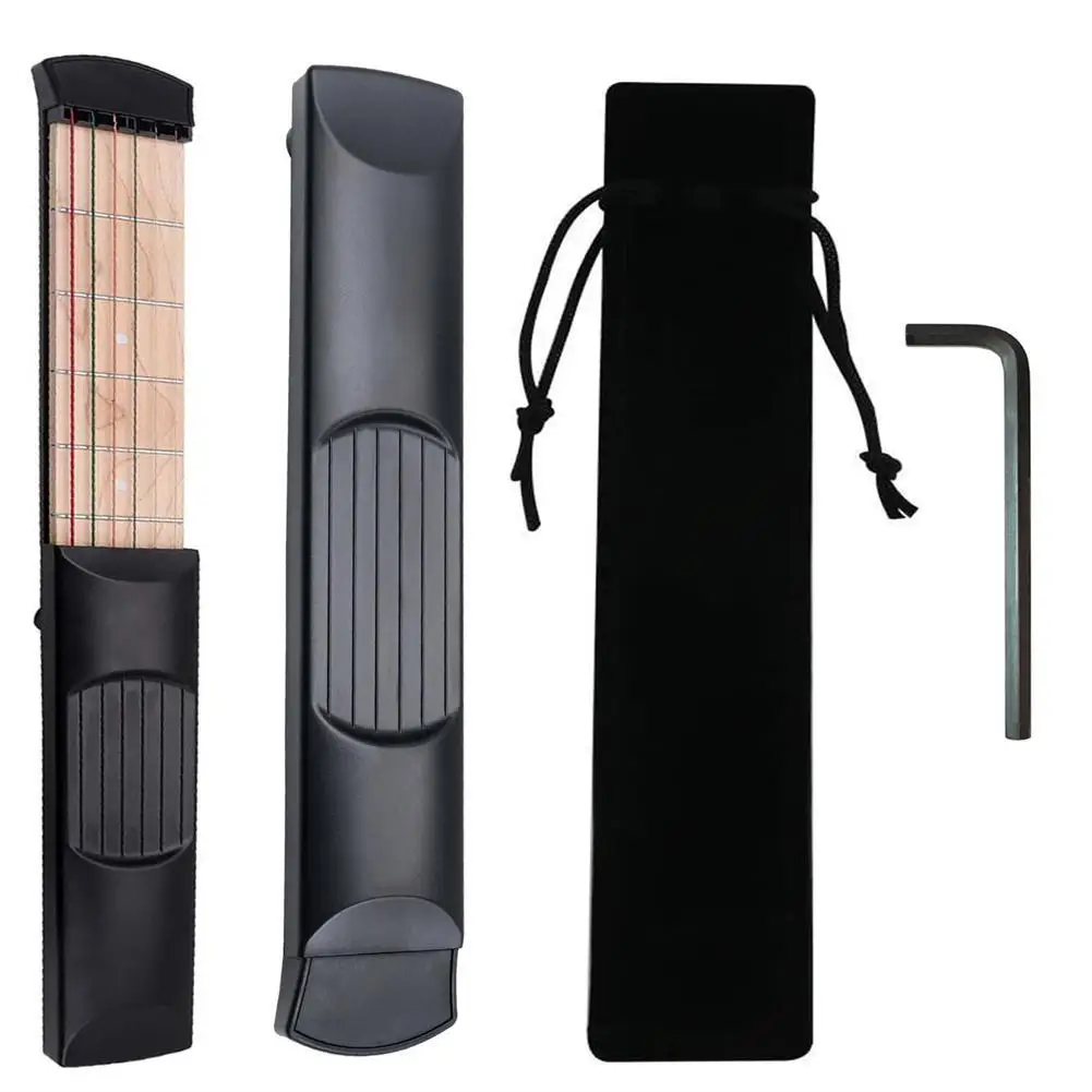 Аксессуары для гитары карманная гитара с 6 ладами начинающих тренажер |