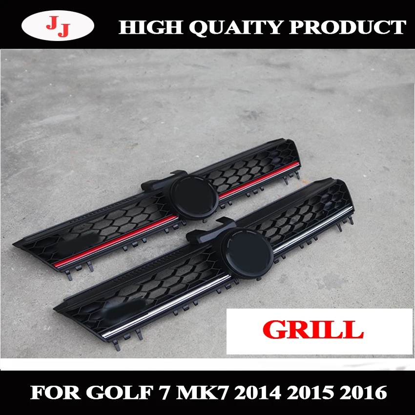 ABS Черная передняя решетка центральный гриль сотовая сетка подходит для volkswagen Golf