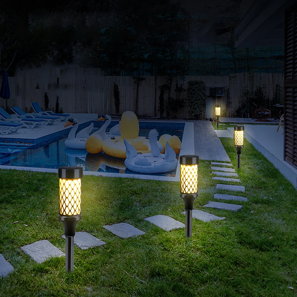 

Светодиодные садовые фонари на солнечной батарее, уличный водонепроницаемый Ландшафтный фонарь для дорожек, патио, двора, газона