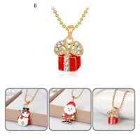 stylish pendant necklace gift box accessory shiny rhinestone necklace chain necklace necklace