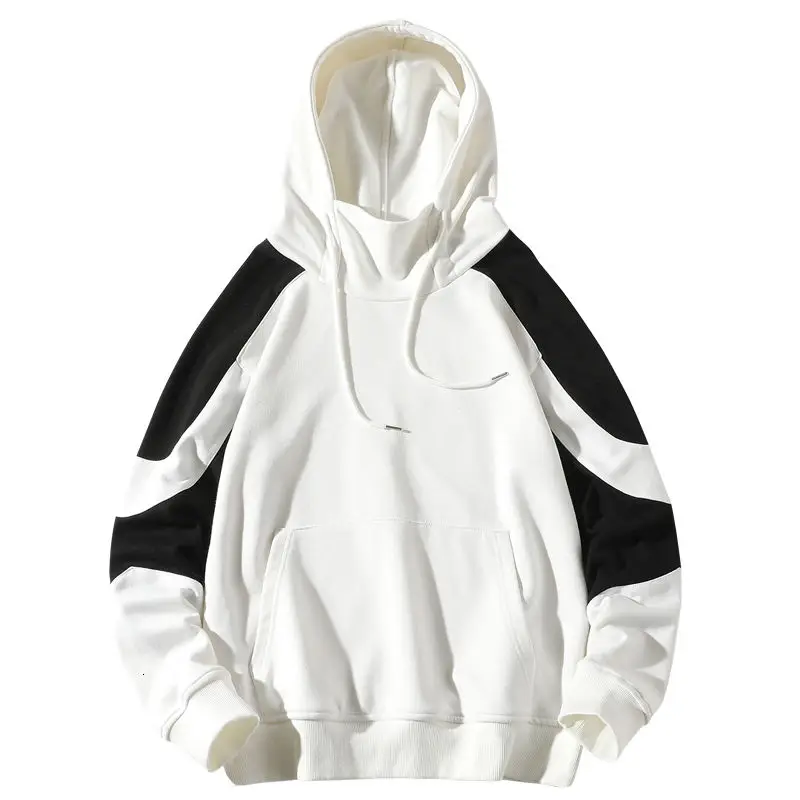 

SOUL OF TIGER Fashion European Style Streetwear Male Vintage Loose Hooded Hoodies Mens Casual Striped Sweatshirts Punk Clothing