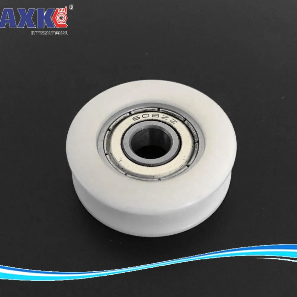 

626ZZ plastic-covered plastic idler pulley nylon wheel mute bearings Door and window pulley embedded bearing BK06309 6*30*9 MM