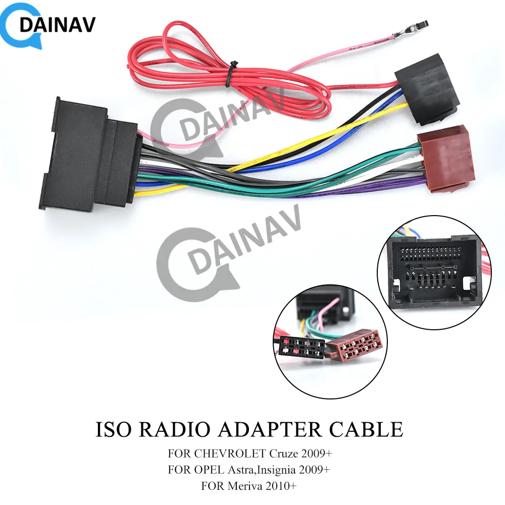 12 031 ISO радиоадаптер кабель для CHEVROLET Cruze 2009 +/OPEL Astra Insignia +Meriva 2010 +|Кабели адаптеры и