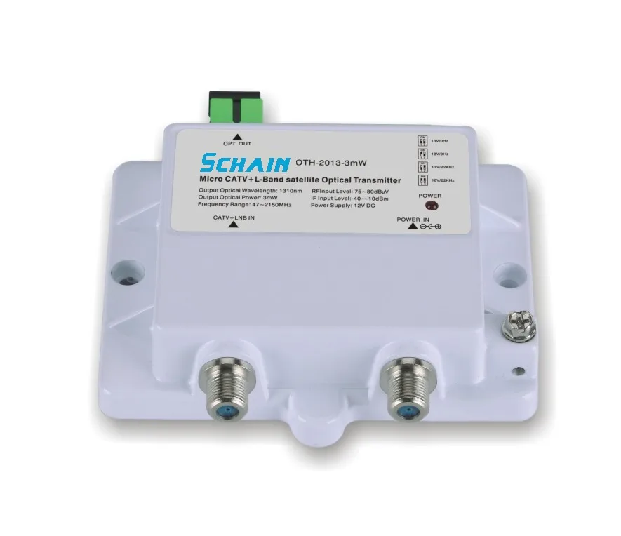 

FTTH CATV + STA-IF микро оптический передатчик Φ 47-2150 МГц 1310 1550нм, один режим 12 В DC, микро оптический передатчик