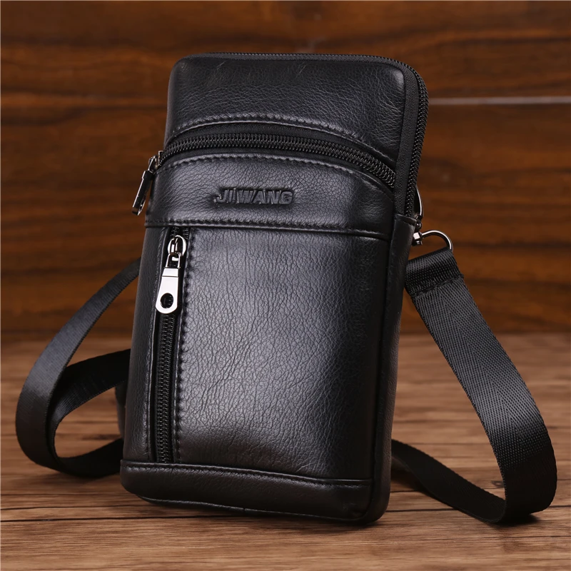 Сумка мессенджер мужская из натуральной коровьей кожи нагрудная Сумочка через
