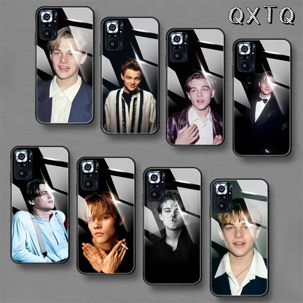 

Young Leonardo Dicaprio Tempered Glass Smart Phone Case For Xiaomi Redmi Note 7 8 9 10 K 30 40 S A C T 5G Pro Cover Cell