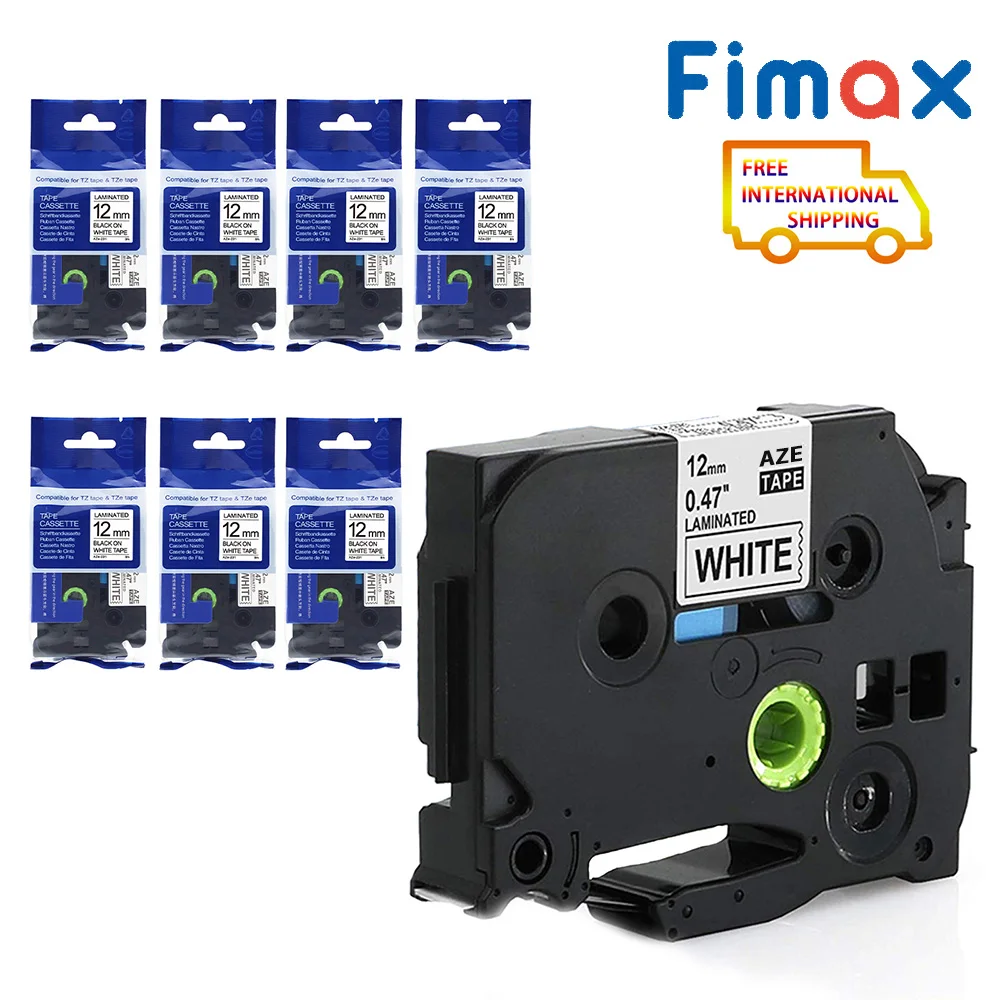 

Fimax 7 шт. планшетов для сенсорного принтера Brother p, планшетов для сенсорного принтера, планшетов для этикеток TZe231 Borther, этикеток