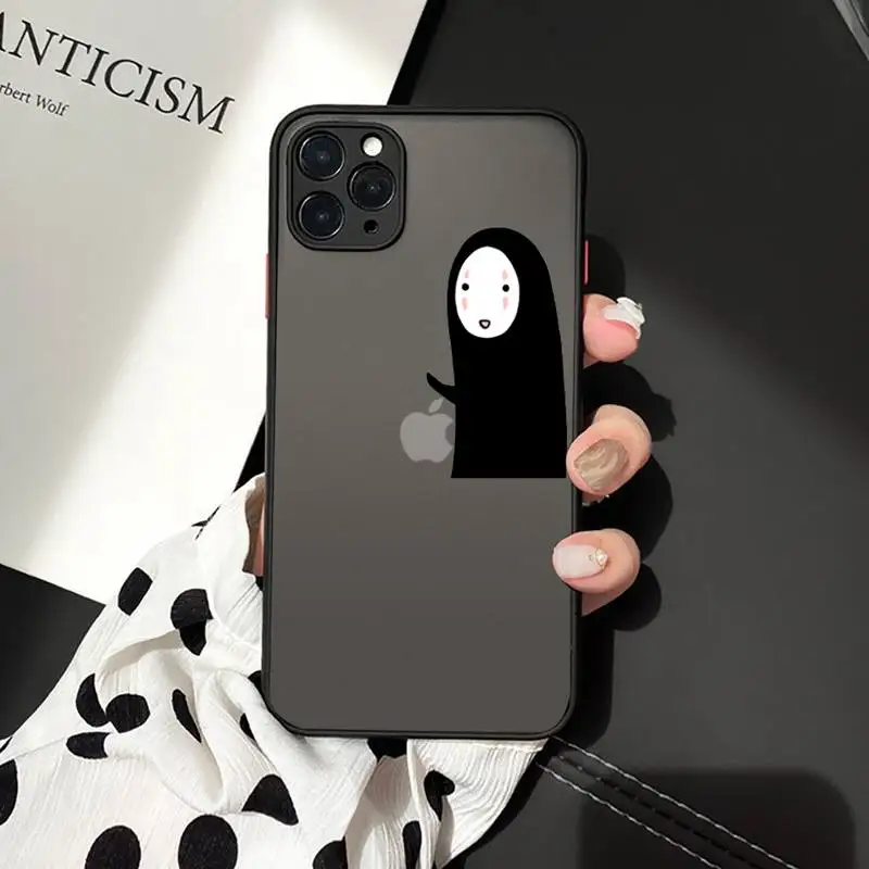 

Japan cartoon Totoro Spirited Away Phone Cases matte transparent For iphone 7 8 11 12 plus mini x xs xr pro max cover