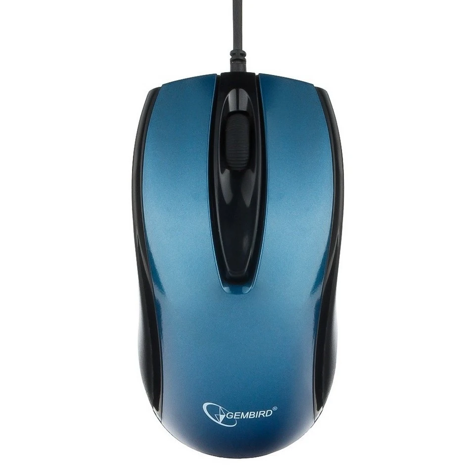 Мышь проводная Gembird MOP-405-B blue (MOP-405-B) - купить по выгодной цене |