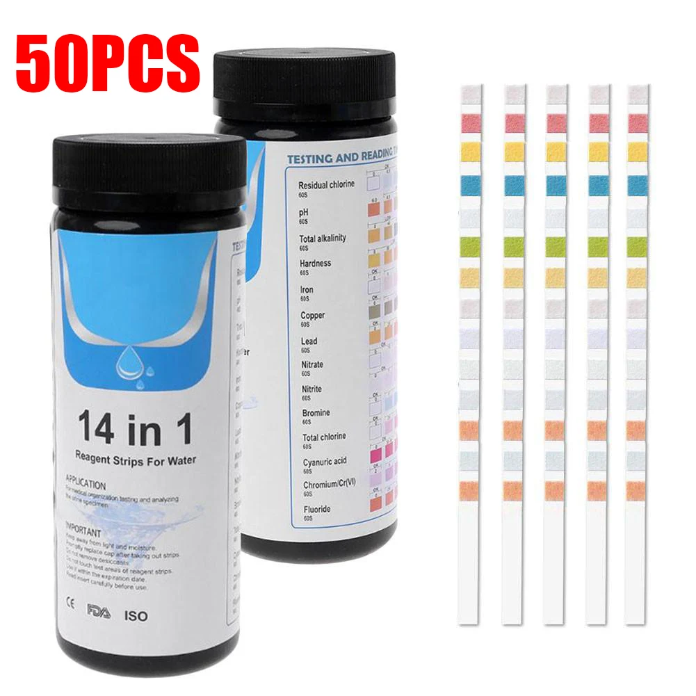 

Faucets Drinking water test strip 14-in-1 Kit Best Environmental protection NEW