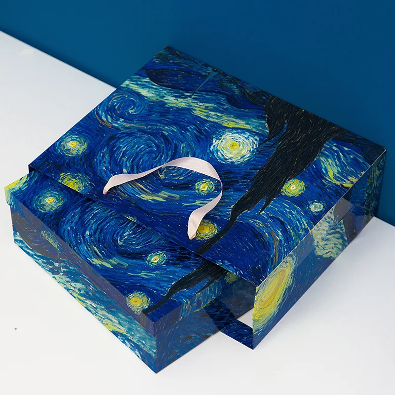 Ван Гог Картина Дизайн Керамическая 4 шт кофейная чашка и блюдце чайные чашки