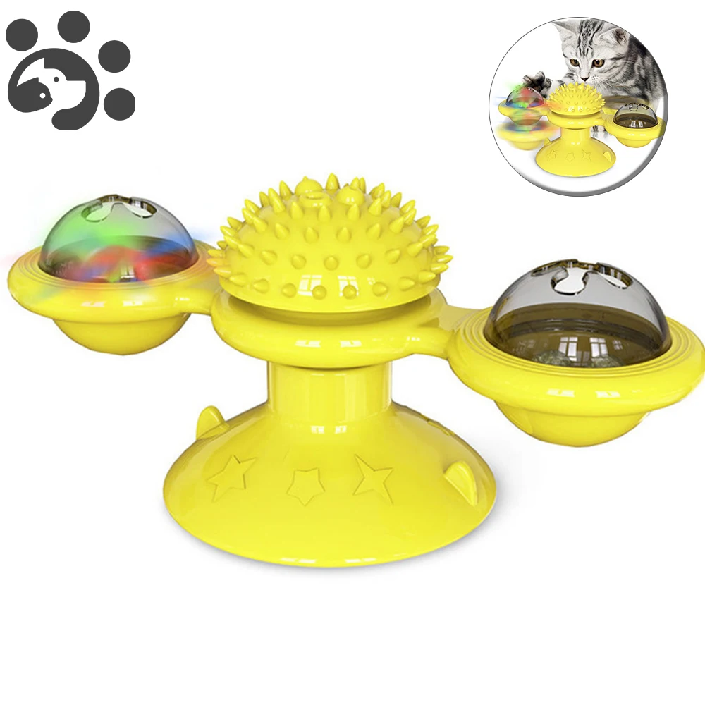 Интерактивная ветряная мельница игрушка для кошек интерактивный Электрический