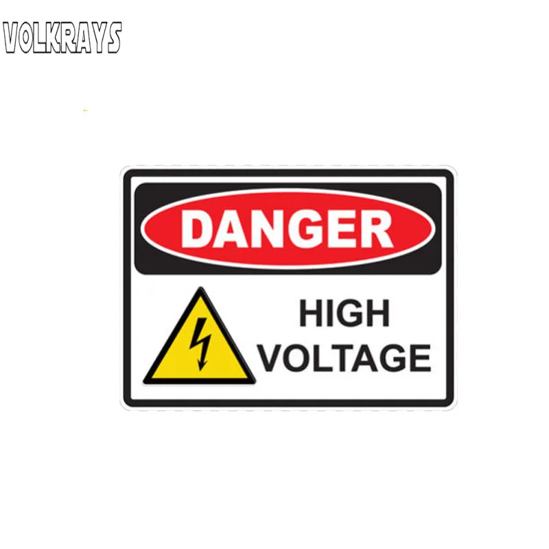 Volkrays креативные автомобильные стикеры опасные аксессуары высокого напряжения