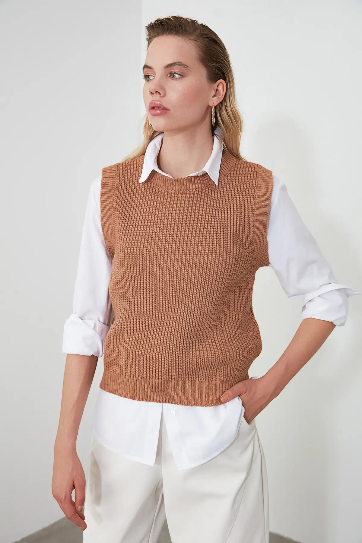 

Trendyol Bike Collar Knitwear Bluz TWOAW21BZ0015