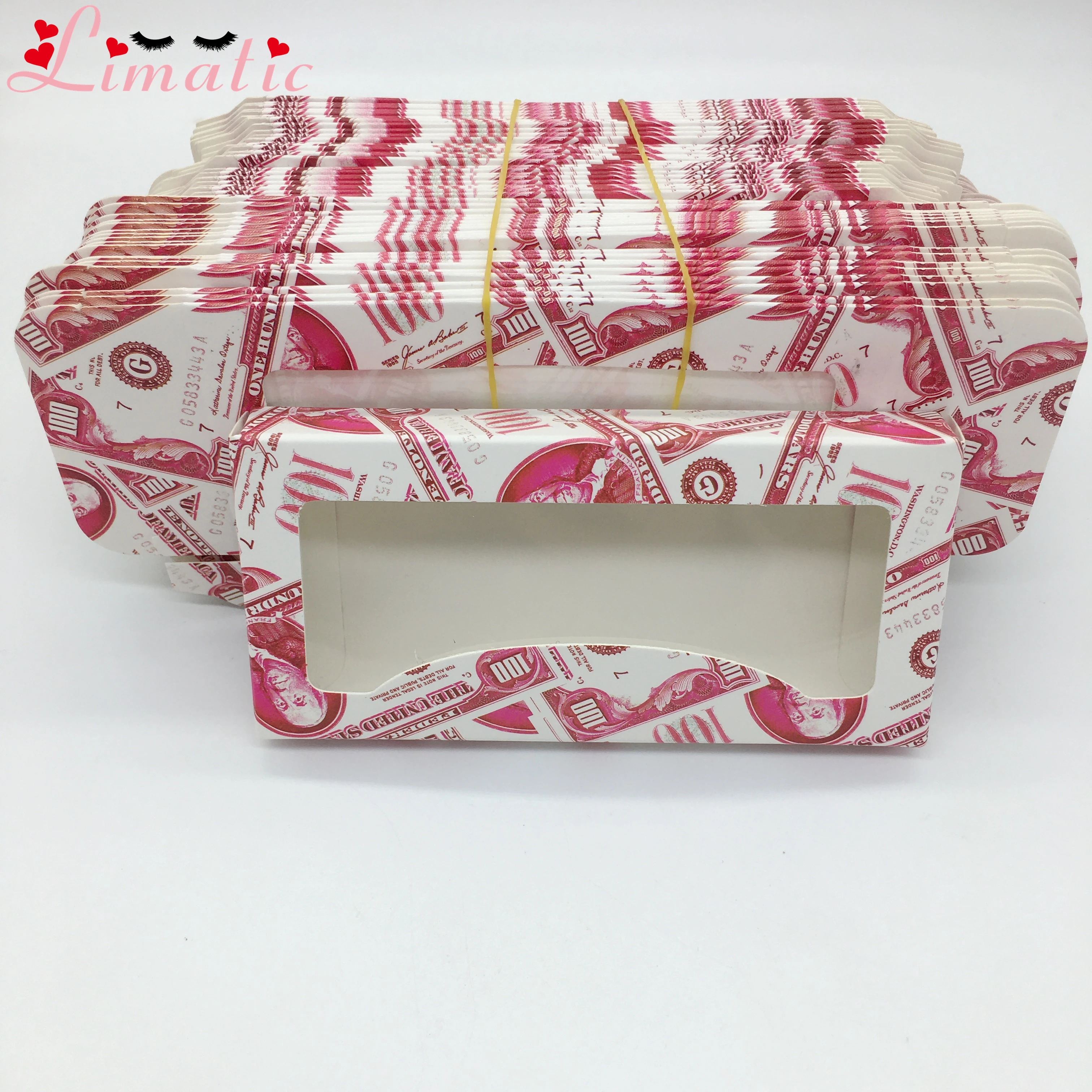 Пустые бумажные футляры для ресниц прямоугольные мраморные коробки 50/100 шт. |