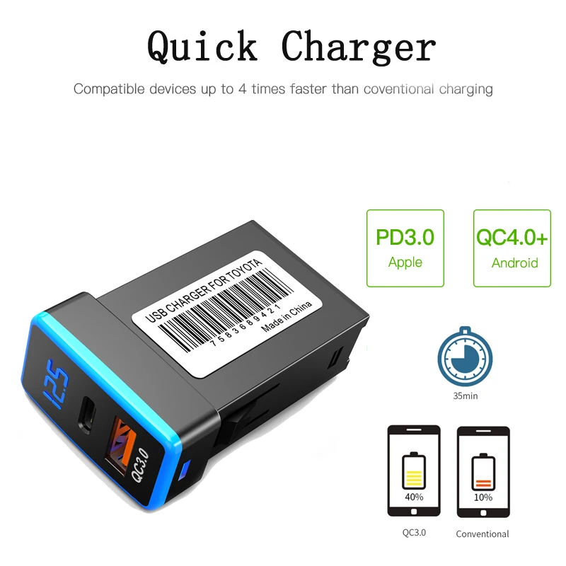 CHELINK оригинальный отверстие изменение автомобильное usb-устройство для зарядки