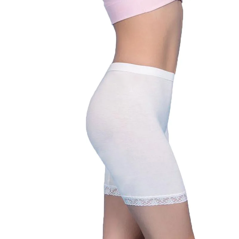 Белые черные женские модальные Безопасные Брюки бесшовные шорты для мальчиков