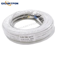2 steel 2 core jumper single mode g675a 1 core 2lcupc 2lcupc ftth fiber drop cable sm outdoor inner white 4 connector 10 500m