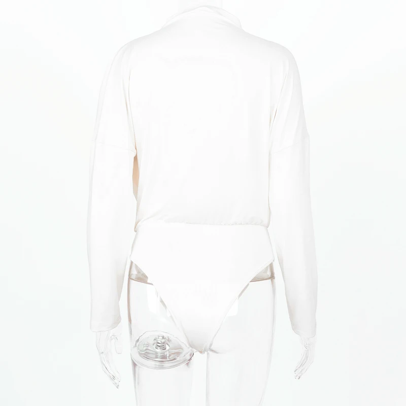 

Goocheer New Solid Color Women's Vintage High Neck Batwing Sleeve Loose Top Bodysuit Elegant Beach Sexy Club Night Bodysuits