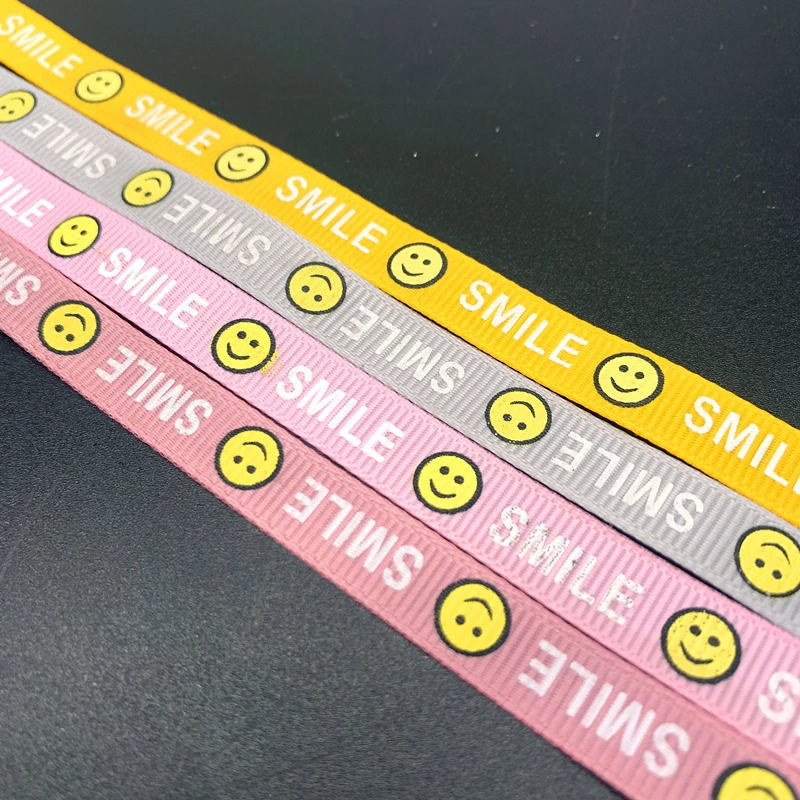 Шаблон английской буквы лента с принтом &quotSMILE&quot 10 мм |